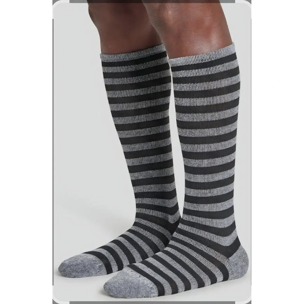 Tommie Copper Striped Compression Socks Over the Calf Multi Pack New
